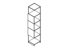 LBRBO.35. Приставной модуль 5 секций 3 двери 400x400x1947