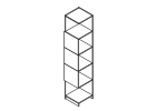 LBRBO.35. Приставной модуль 5 секций 3 двери 400x400x1947