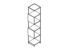 LBRBO.16. Приставной модуль 5 секций 2 двери 400x400x1947