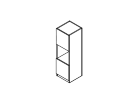 LBRBO.31. Основной модуль 3 секции 2 двери 400x400x1119