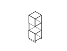 LBRBO.34. Приставной модуль 3 секции 2 двери 400x400x1119