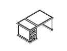 ELSCR249R. Стол письменный 1600x950x750