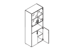 LT-ST-1.4. Шкаф высокий 800x450x1990