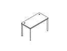 СП-2.1S. Стол письменный 1200x600x755