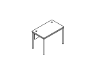 СП-1.1SD. Стол письменный 900x650x755