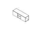 Z-8. Тумба подвесная объединяющая 1320x380x400