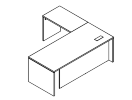 SN11.2119L. Стол левый с приставным элементом 2100x1900x760