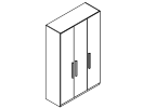 SNB13. Шкаф высокий 3 дверцы 1200x450x1948