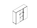 ZIO285422. Шкаф средний 1400x420x1280