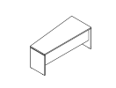 TES284115. Стол трапеция правый 1600x800x750