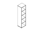 TES284414. Стеллаж высокий 450x430x1950