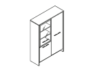 Т-32-03. Шкаф двухсекционный 1494x520x2120