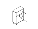 В420.2. Шкаф средний 900x450x1286