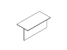1СН.004. Стол приставной низкий 1600x900x750