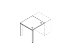 O.MP-SPR-0.8. Стол опорный 780x800x750