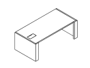 F016. Стол письменный 2085x1045x750