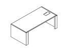 F017. Стол письменный 2085x1045x750