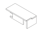 JR101DX. Стол правый 2400x1000x790