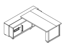 L-116Л. Стол с греденцией левый 2035x2016x750
