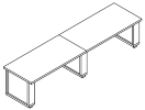 L-103. Стол переговорный 3400x850x750