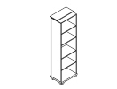 L-57К. Стеллаж высокий узкий крайний 614x440x2049