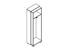 L-56. Каркас гардероба отдельностоящий 632x440x2049