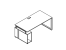 НССБ-О.995. Стол с тумбой 1800x900x750