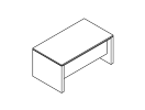 ВЛ-110ДТ. Стол письменный 1600x900x760