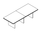 ВЛ-151ДТ. Стол переговоров составной 2780x1100x760