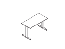 EDS126. Стол прямой 1200x600x720