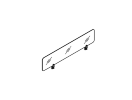 UDSPFS160. Экран фронтальный с кронштейнами 1600x60x390