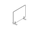 160. Офисная перегородка 1600x50x1240