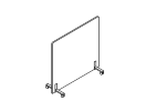 011.МП.1612. Акустическая мобильная перегородка 1600x377x1200