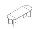 ConfTab250x90. Стол переговоров 2500x900x760