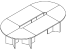 ConfTab360x200. Стол переговоров 3600x2000x760