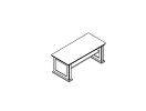 136S043 . Стол журнальный 1182x600x456
