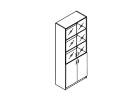 XHC-85.2. Шкаф высокий 856x432x1955
