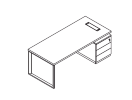 БР 104. Стол письменный 2000x900x750