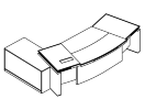 FR2820R. Стол с тумбой 2800x2000x760