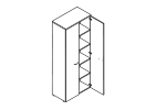 А4-9372. Шкаф высокий 780x364x1930