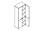 А4-9373. Шкаф высокий 780x364x1930