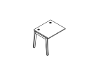 OW.SPR-0.7. Стол-приставка к опорным элементам 780x720x750