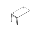 OW.SPR-3.7. Стол-приставка к опорным элементам 1380x720x750
