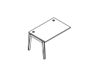OW.SPR-2.8. Стол-приставка к опорным элементам 1180x800x750