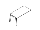 OW.SPR-4.8. Стол-приставка к опорным элементам 1580x800x750