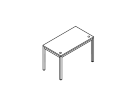 6М.067. Стол приставной 1000x600x750