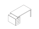 HY.SC.CL002HW. Стол с тумбой