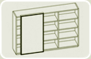 ALU L01. Стеллаж (стекло)