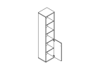 СУ-1-1Пр. Шкаф правый 403x365x1975