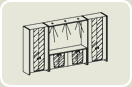 5C/3L. Шкаф, стекло с подсветкой